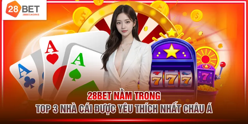 28BET nằm trong top 3 nhà cái được yêu thích nhất châu Á